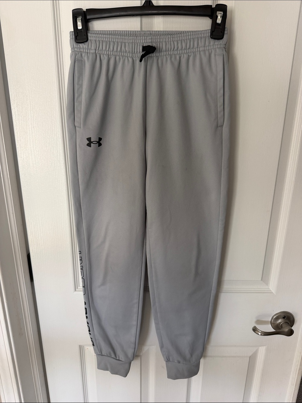 Under Armour Light Gray Boy’s Athletic Jogger Pants